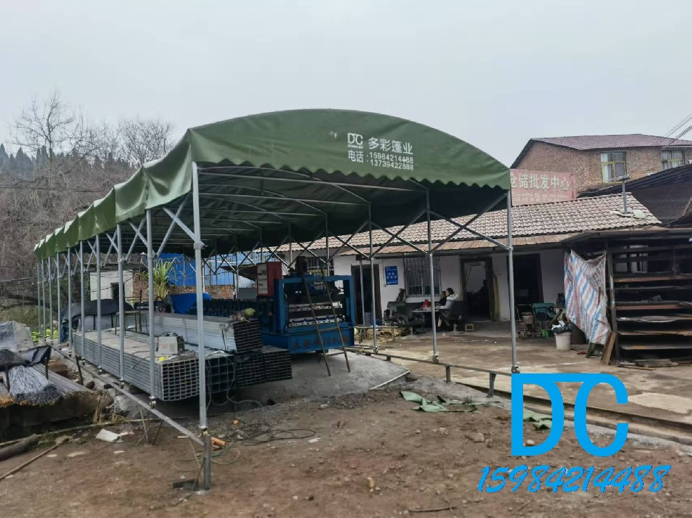 餐饮门店推拉篷 | 外摆区域遮阳方案 - 安岳多彩篷业